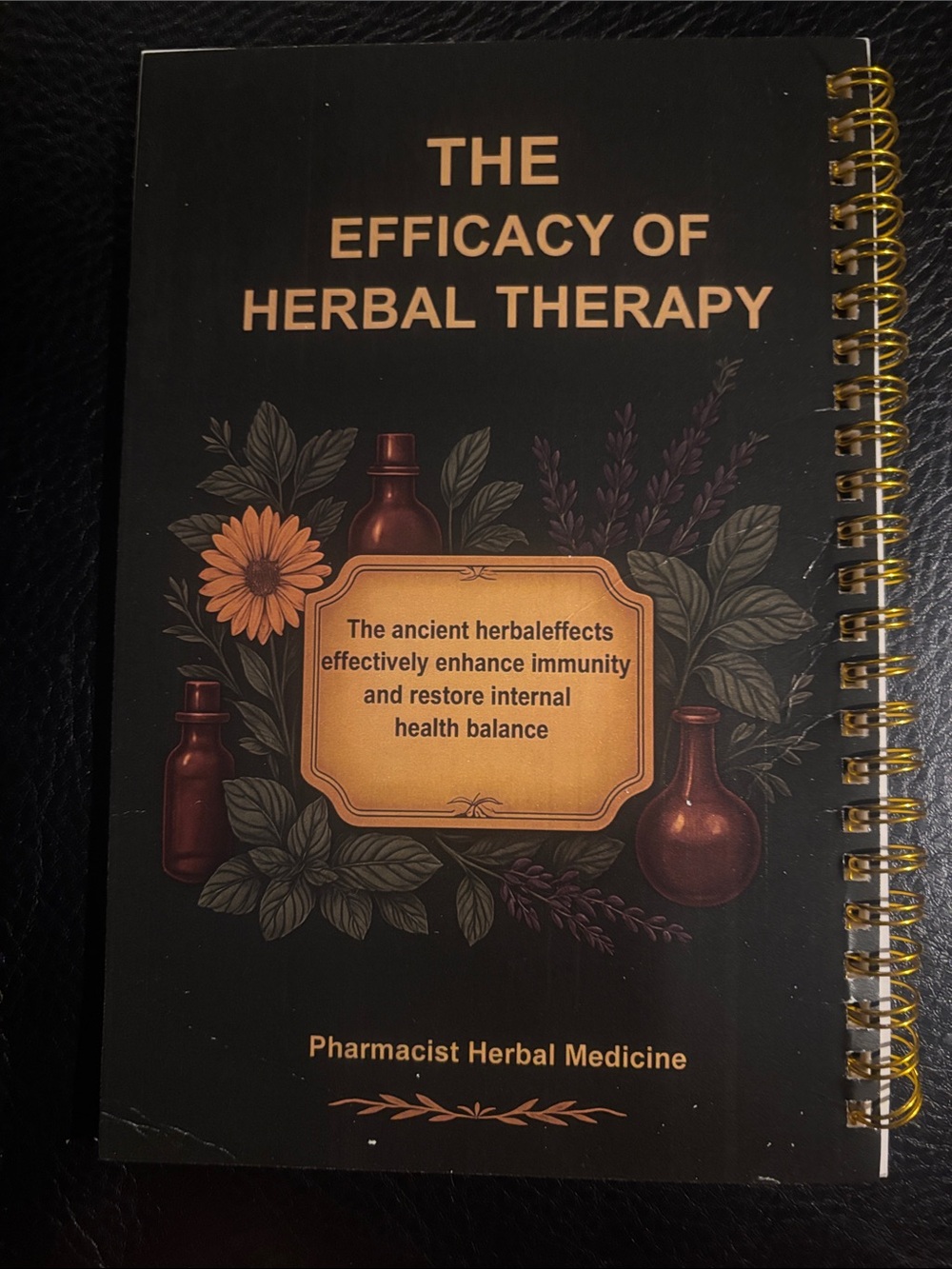 The Natural Healing Handbook - Chinese Herbal Medicine (Black & Gold) - Picture 2 of 2